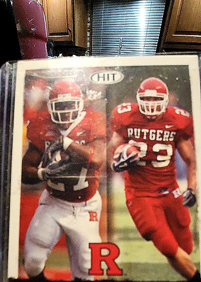 2005 Sage Hit Rutgers Football Card — front