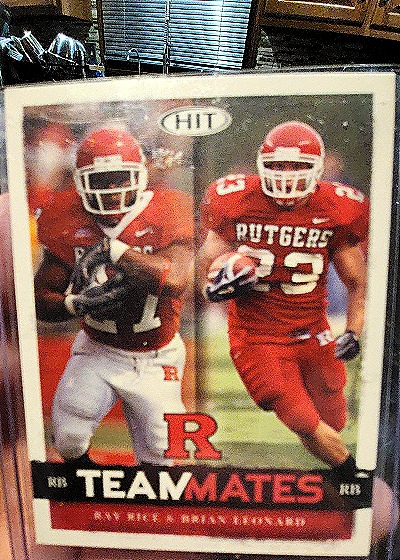 2008 Sage Hit #60 Ray Rice & Brian Leonard Teammates — front