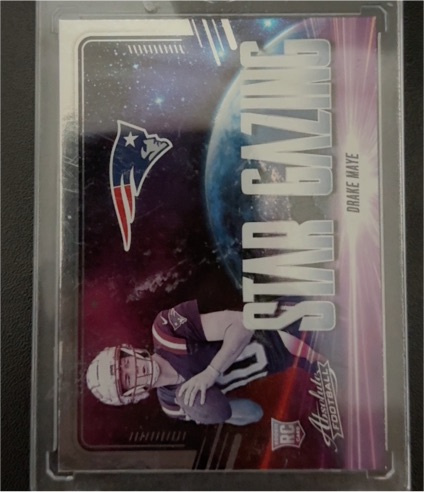 2024 Panini Absolute #SG-DME Drake Maye Star Gazing — front