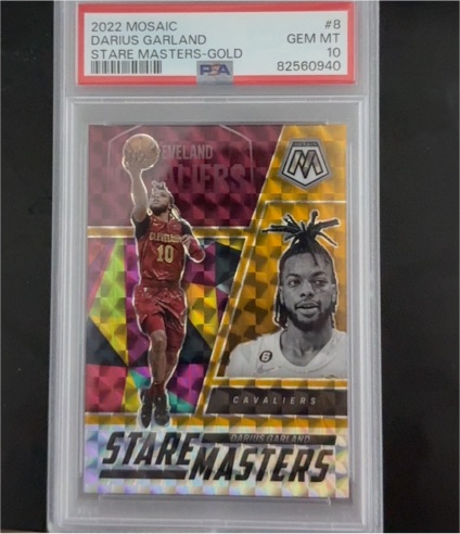 2022 Panini Mosaic Stare Masters #8 Darius Garland — front