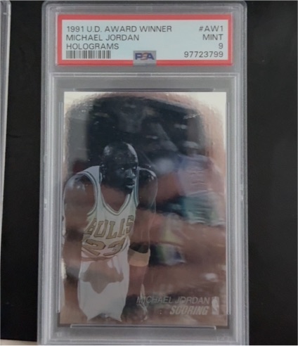 1991 Upper Deck Award Winner Holograms #AW1 Michael Jordan — front
