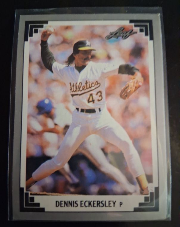 1991 Leaf #285 Dennis Eckersley Oakland Athletics — front