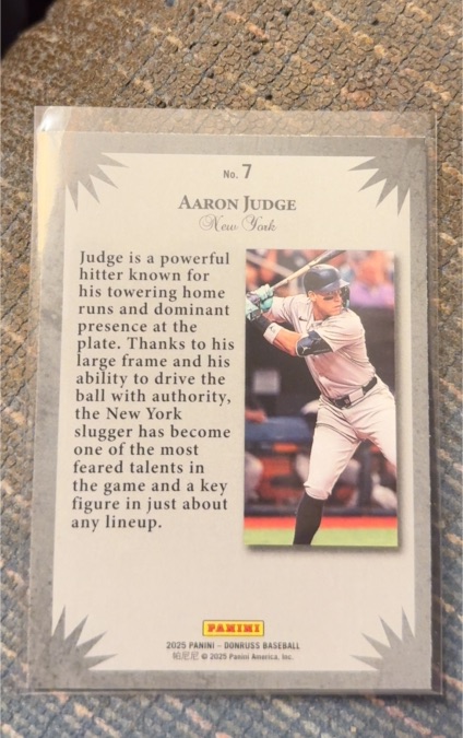 2025 Panini Donruss Elite Series #7 Aaron Judge — front