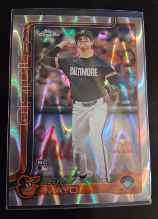 2025 Topps Chrome #120 Coby Mayo — front