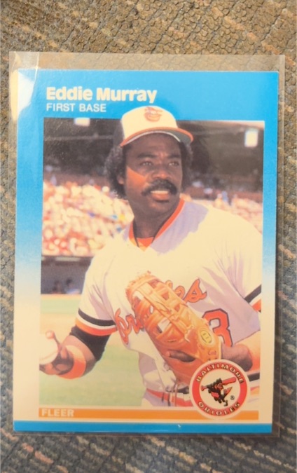 1987 Fleer #476 Eddie Murray — front