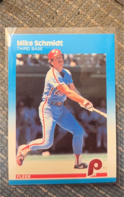 1987 Fleer #187 Mike Schmidt — front
