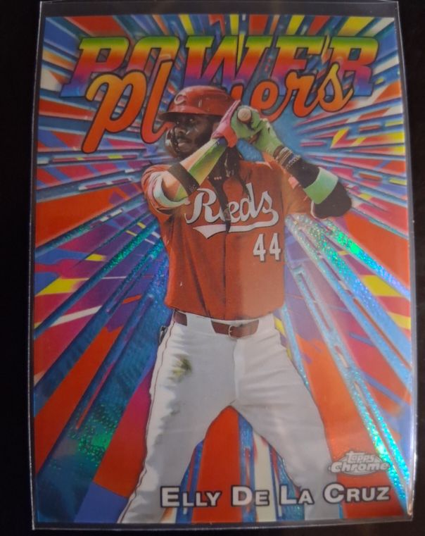 2025 Topps Chrome Power Players #PP-16 Elly De La Cruz — front