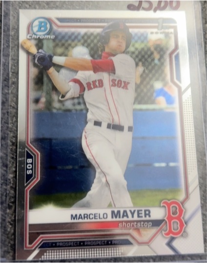 2021 Bowman Chrome Draft #174 Marcelo Mayer — front