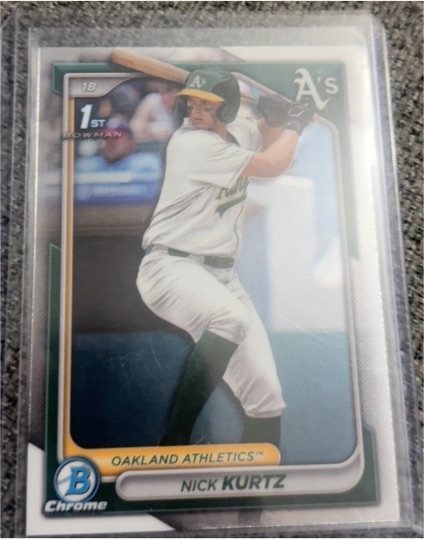 2024 Bowman Draft #BD-56 Nick Kurtz — front