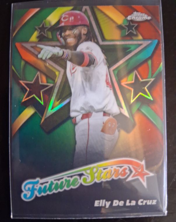 2025 Topps Chrome #FS-7 Elly De La Cruz Future Stars Insert — front