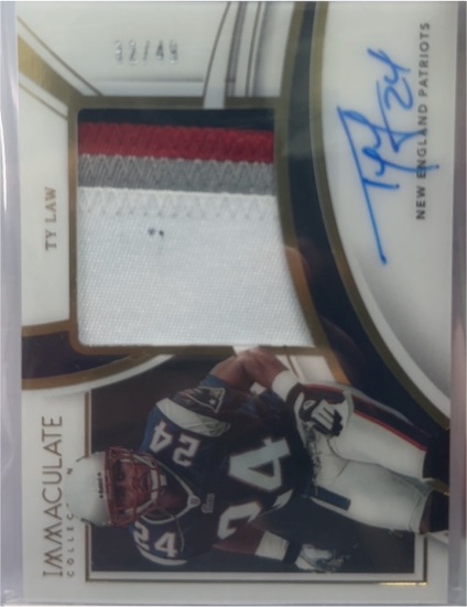 2022 Panini Immaculate Collection Ty Law #PPA-TLA — front