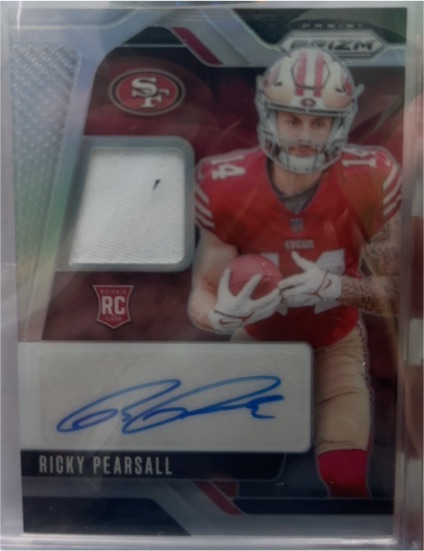 2024 Panini Prizm Rookie Patch Autograph Ricky Pearsall — front