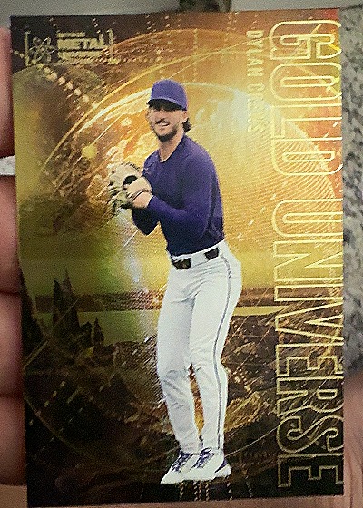 2023 Skybox Metal Universe Champions Gold Universe #GU-13 Dylan Crews — front