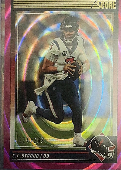 2024 Score #109 C.J. Stroud Pink Parallel — front