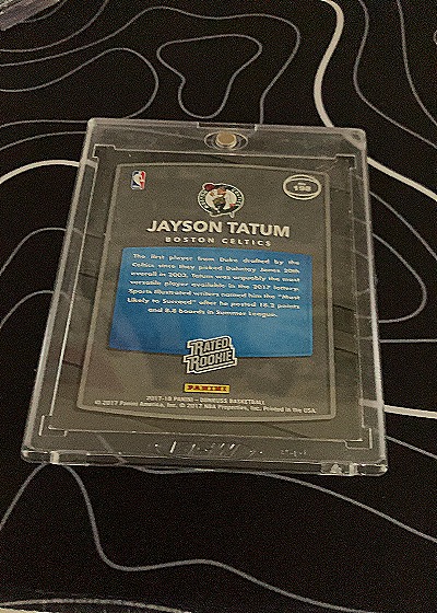 2017 Donruss Rated Rookie #198 Jayson Tatum — back