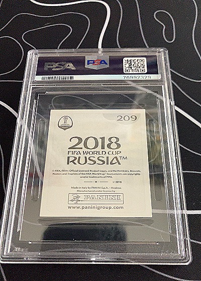 2018 Panini World Cup #209 Kylian Mbappe — back