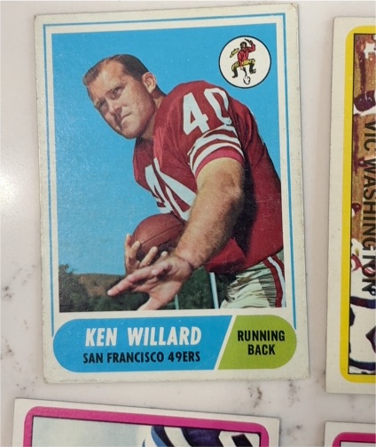 1968 Topps Football #34 Ken Willard — front
