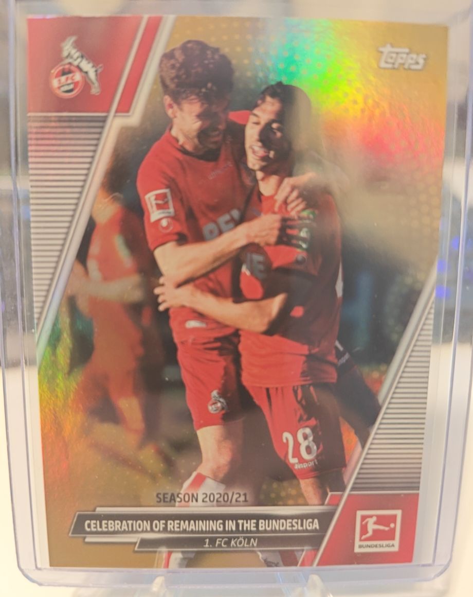 2021-22 Topps Bundesliga #185 Celebration of Remaining in the Bundesliga 1. FC Köln — front