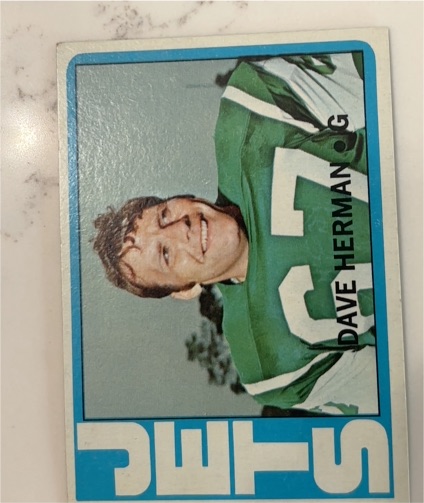 1972 Topps #182 Dave Herman — front