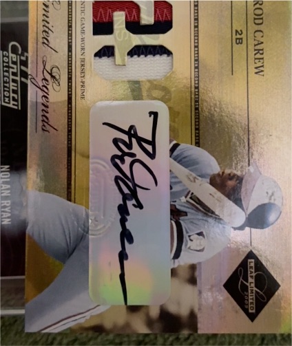 2005 Leaf Limited Legends #LL-2 Rod Carew — front