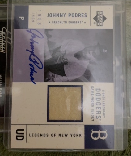2001 Upper Deck Legends of New York Johnny Podres — front