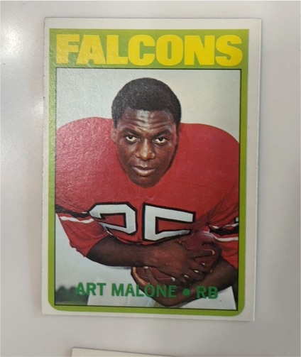 1972 Topps Football #148 Art Malone — front