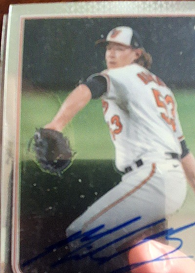 2022 Topps Chrome #RA-MB Mike Baumann Rookie Card — front