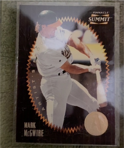 1996 Pinnacle Summit #20 Mark McGwire — front