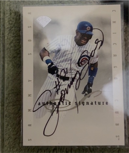 1996 Leaf Signature Series Sammy Sosa — front