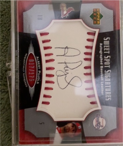 2005 Upper Deck Sweet Spot Signatures #SS-AP Albert Pujols — front