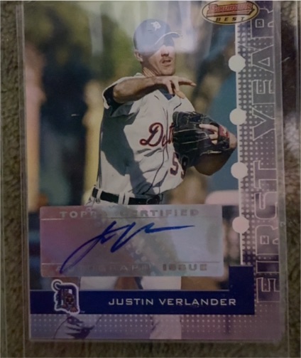 2005 Bowman's Best #102 Justin Verlander — front