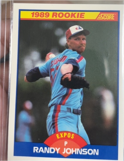 1989 Score #645 Randy Johnson — front
