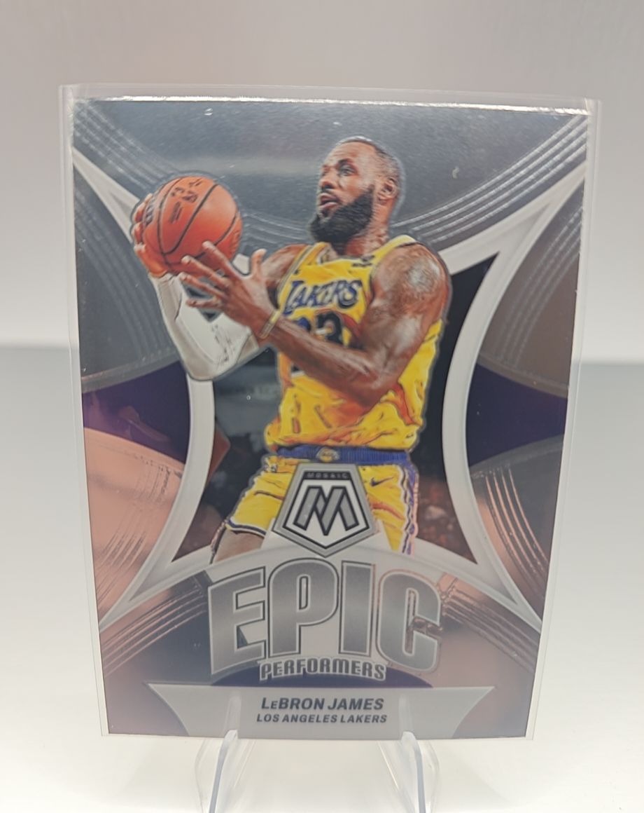 2023-24 Panini Mosaic #2 LeBron James Epic Performers — front