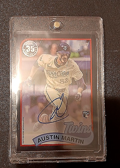 2024 Topps Update 1989 Topps Black Austin Martin Autograph #89BA-AM — front