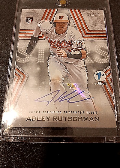 2023 Topps Series One Baseball Stars Rookie Auto #BSA-ARU Adley Rutschman — front