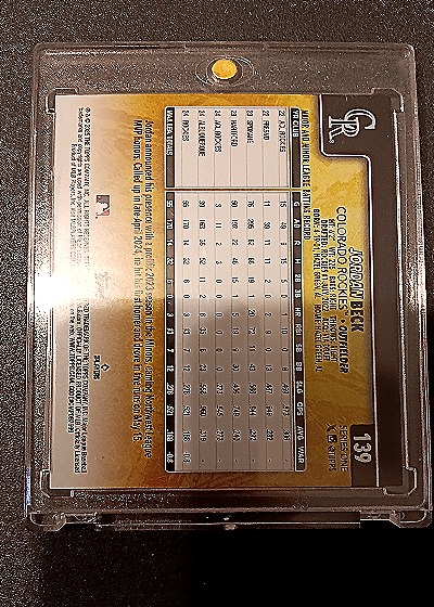 2025 Topps Series 1 #139 Jordan Beck — back