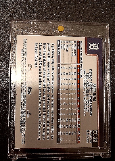 2022 Topps Series 2 #CC-22 Jace Jung — back