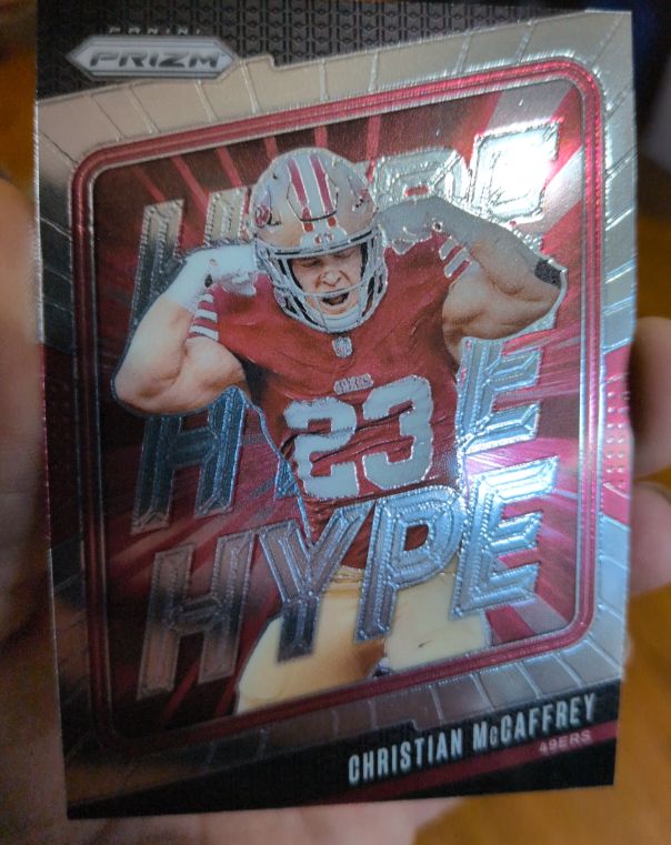 2024 Panini Prizm #5 Christian McCaffrey Hype — front