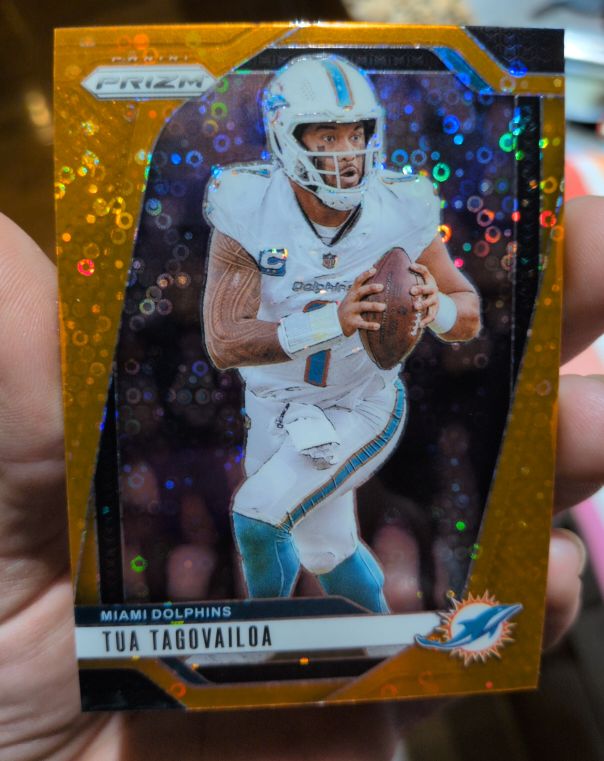 2024 Panini Prizm Orange Disco Prizm #175 Tua Tagovailoa — front