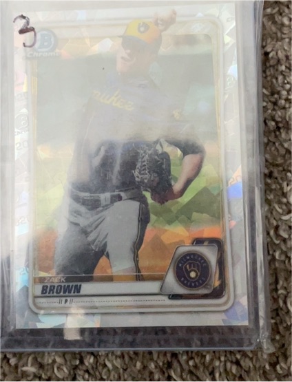 2020 Bowman Chrome Prospects #BCP-34 Zack Brown — front