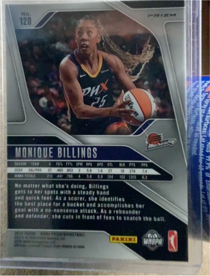 2024 Panini Prizm WNBA #120 Monique Billings — front