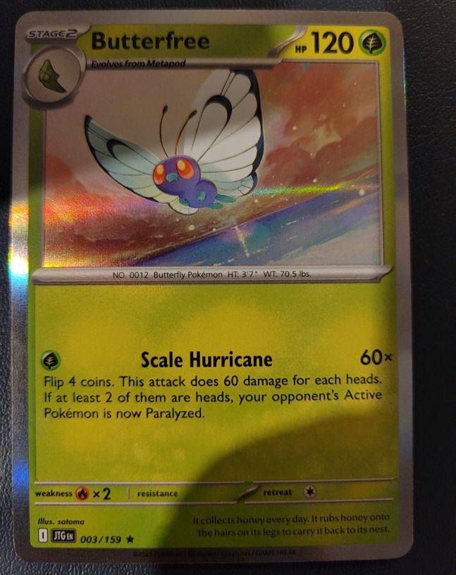 2025 Pokémon Journey Together #003 Butterfree — front