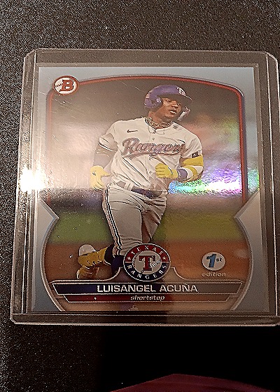 2023 Bowman Chrome Prospects #BCP-104 Luisangel Acuna — front