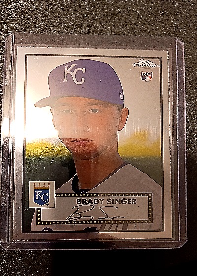 2021 Topps Chrome Platinum Anniversary #6 Brady Singer — front