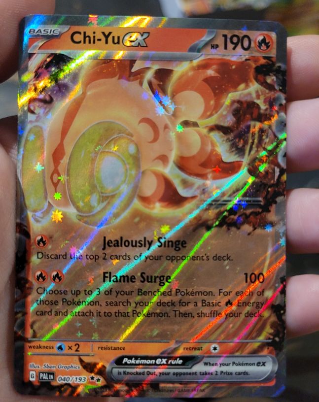 2023 Pokémon TCG SV02: Paldea Evolved #040/193 Chi-Yu ex — front