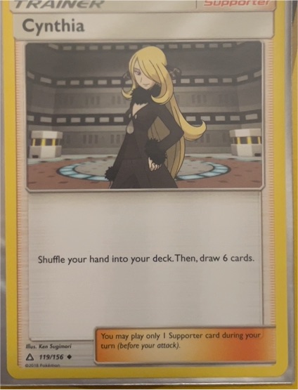2018 Pokémon Sun & Moon Ultra Prism #119 Cynthia — front