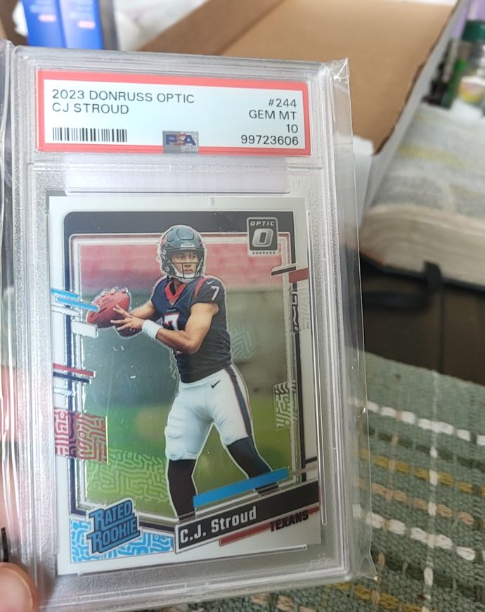 2023 Donruss Optic #244 C.J. Stroud Rated Rookie — front