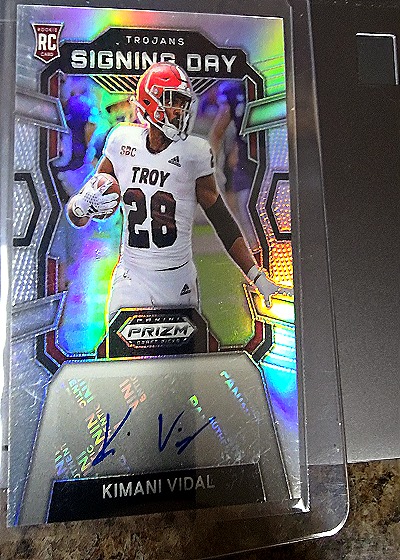 2024 Panini Prizm Draft Picks Signing Day #SD-KVL Kimani Vidal — front