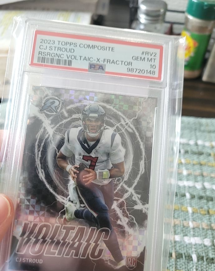 2023 Topps Composite Resurgence Voltaic X-Fractor #RV2 CJ Stroud — front
