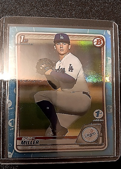 2020 Bowman Draft 1st Edition #BD-38 Bobby Miller — front